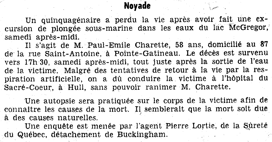 article on Paul-Émile Charette