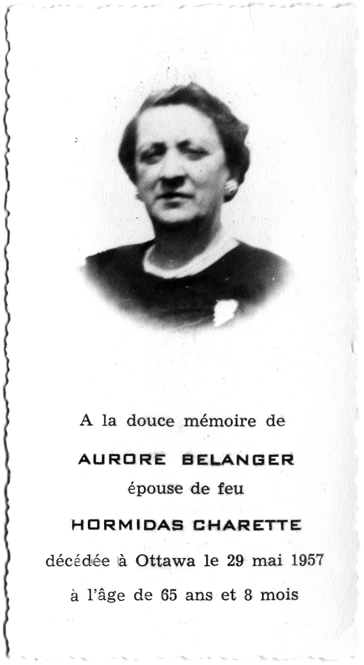 Obituary: Aurore Bélanger
