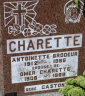 Headstone for Omer Charette and family