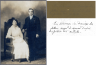 Anna Dupéré et Arthur Auger, wedding picture, 1915